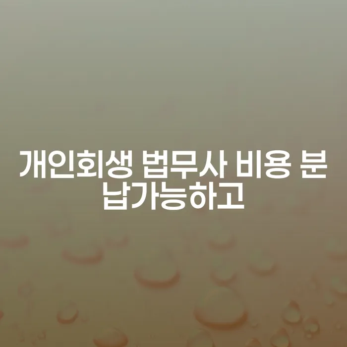강진군 나홀로개인회생 카드빚 연체 있다면