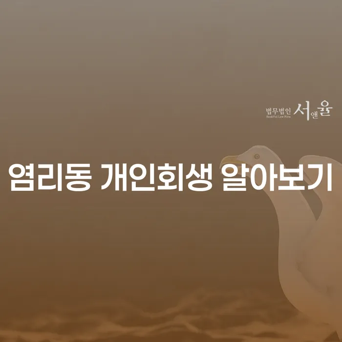 염리동 개인회생 알아보기