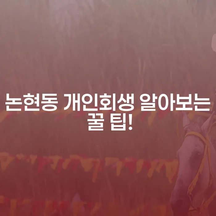 논현동 개인회생 알아보는 꿀 팁!