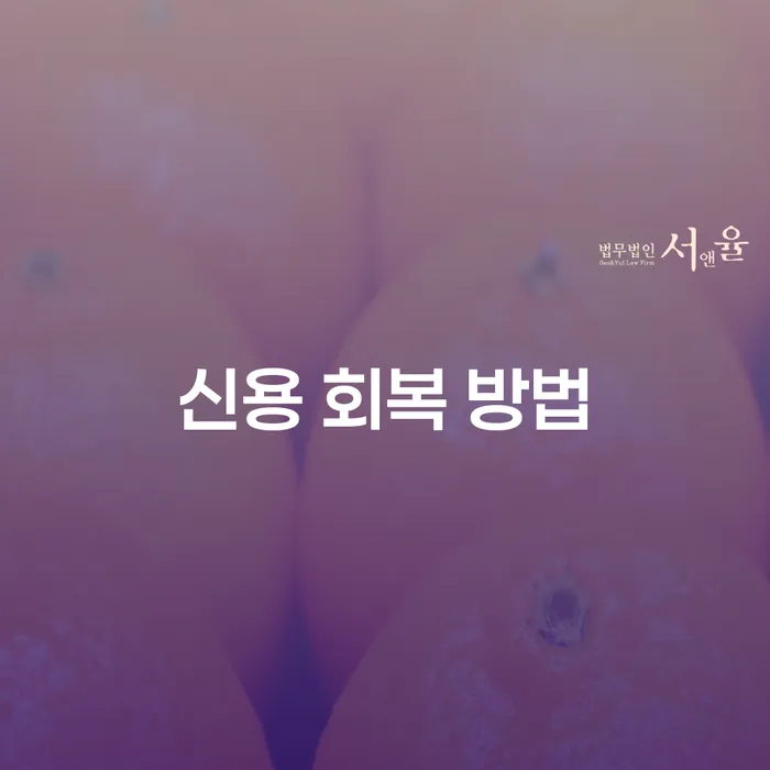 신용 회복 방법을 찾는 당신을 위한 가이드