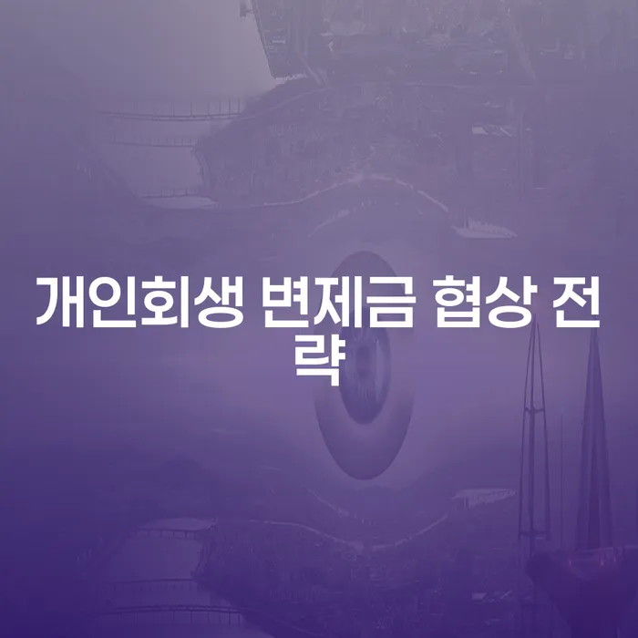 개인회생 변제금 협상 전략: 어떻게 효과적으로 협상할 수 있을까요?