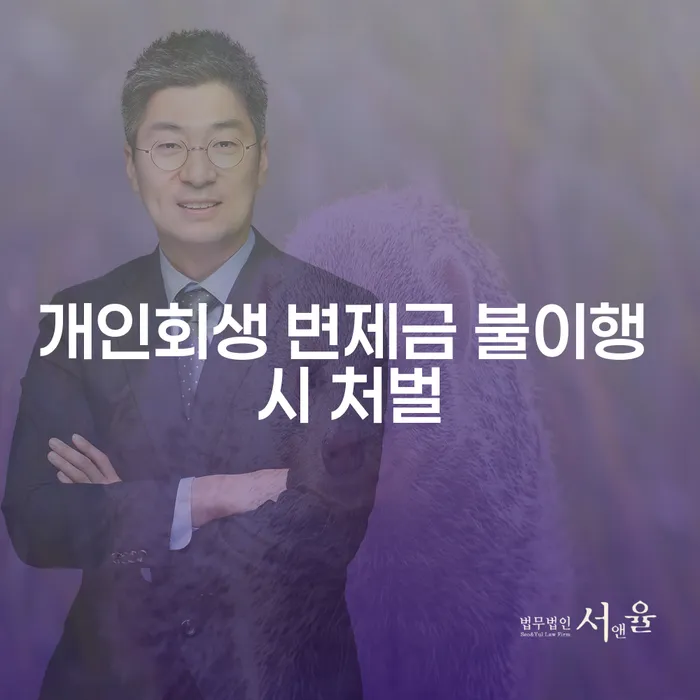 개인회생 변제금 불이행 시 어떤 처벌이 있을까요?